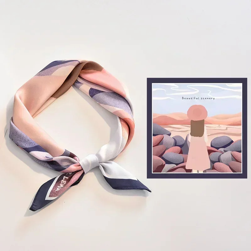 Летние шелковые шарфы