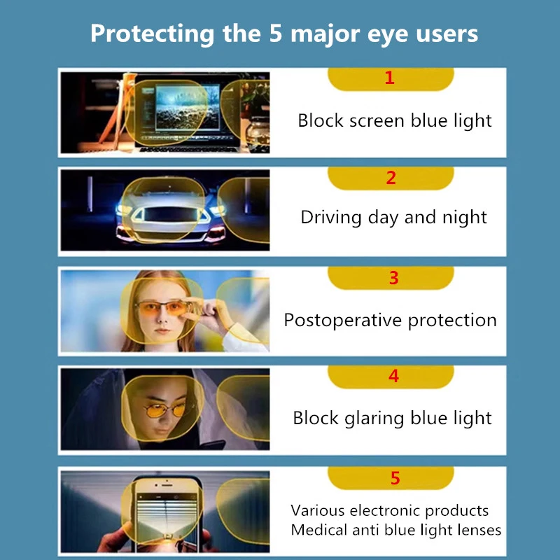 Очки TAG Hezekiah очки с блокировкой синего света мужские оранжевые линзы для