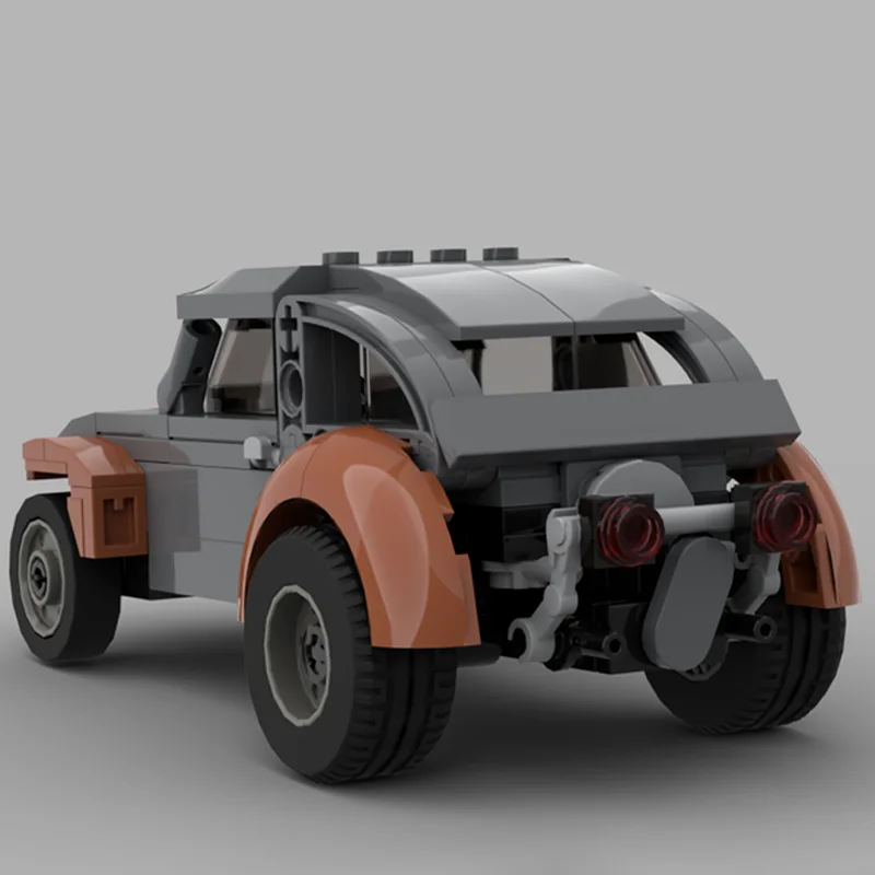 Фото 183 детали MOC VW Buggy GTA V Online Creator, модель из строительных блоков, 3D-конструктор, художественная сборка, DIY, творческое образовательное занятие. №3