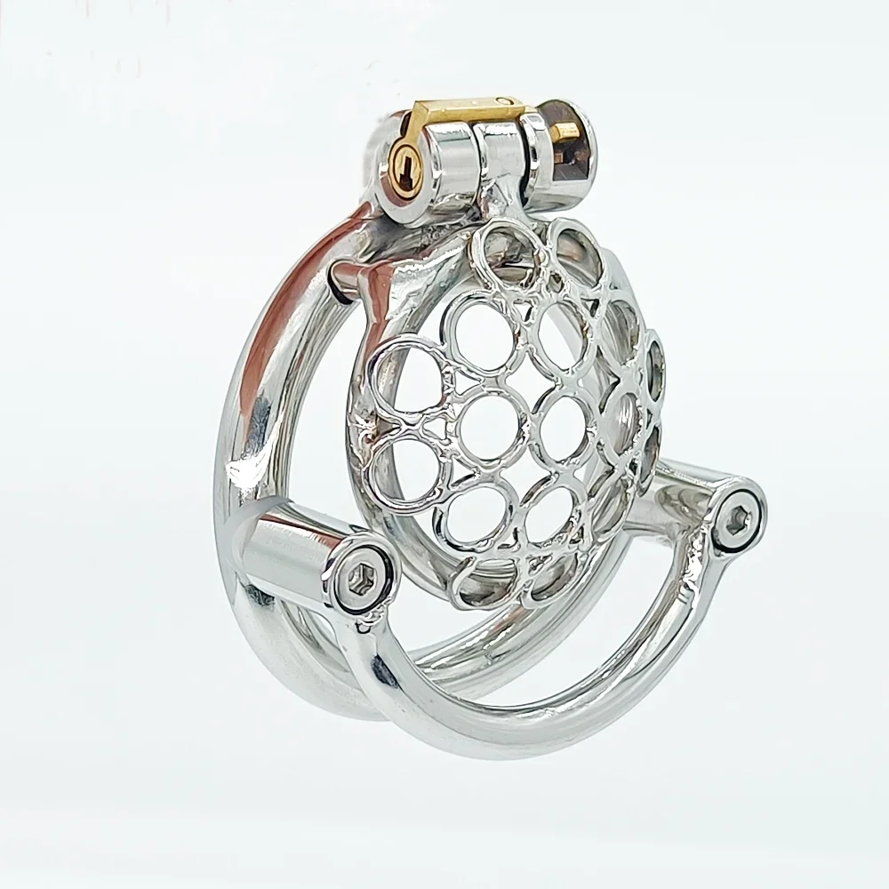 Супер маленькие мужские устройства целомудрия из нержавеющей стали короткая