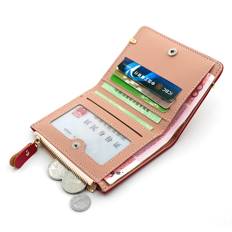 

Модный женский кошелек в стиле пэчворк, маленький кошелек для монет, кошельки, мини-держатель для карт с застежкой, Дамский Классический скл...