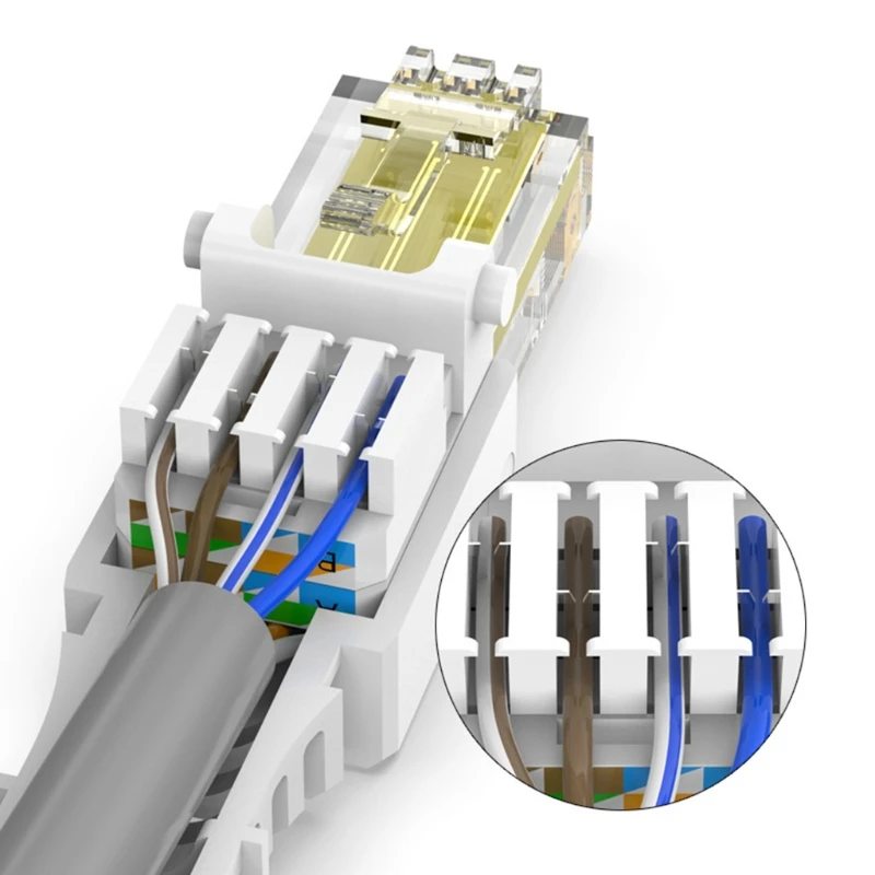 41QA без обжима разъем CAT6 стандартный инструмент модульный мопс 8 позиций проводов