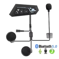bt22 bluetooth 5 0 motor helmet headset wireless handsfree stereo earphone motorcycle headphones mp3 speaker with mic waterproof