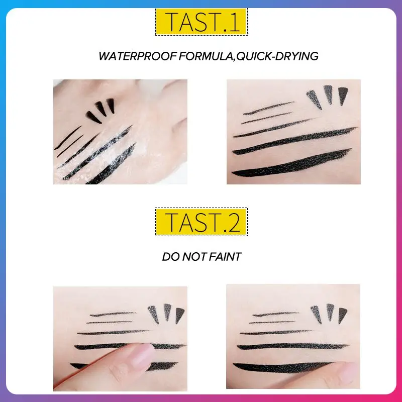 

1PC 2 In1 Eyeliner Stamp Liquid Eyeliner Pencil Makeup Stamps Seal Pen Stamp Eyeliner Pencil Waterproof Quick Dry Eyeliner TSLM2