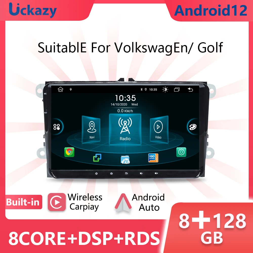 Автомагнитола 2 Din Android 12 для Amarok Volksagen VW Passat B6 B7 CC T5 Skoda Octavia2 superb2 Tiguan Seat leon Golf 56 Multimedia on.