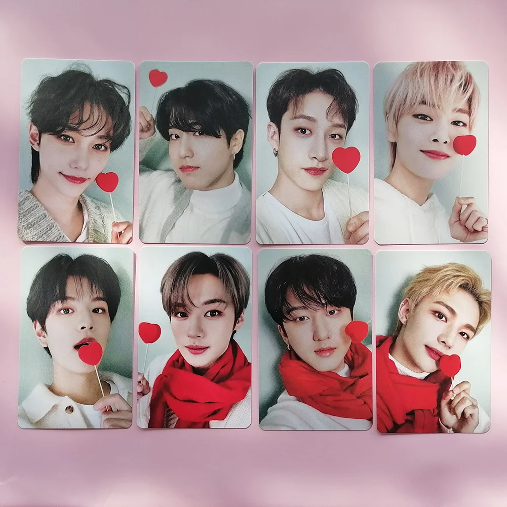 

Kpop Idol Lomo Card StrayKids Christmas Postcard Album New Photo Print Cards Picture Fans Gifts Collection FELIX Han 8Pcs/Set