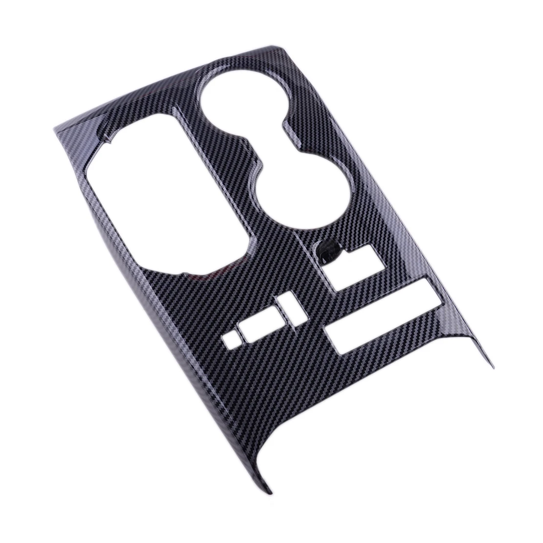 

Plastic Gear Shift Box Cup Holder Panel Cover Trim Black Carbon Fiber Style Fit for Toyota Highlander 2021-2022 Left Hand Drive