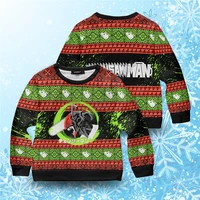 chainsawman xmas kids unisex 3d printed hoodies pullover boy for girl long sleeve shirts kids christmas sweatshirt 02