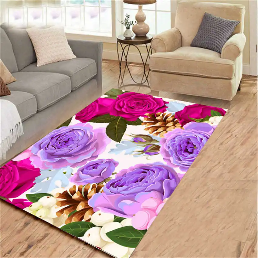 Домашний ковер цветочный для гостиной стола светильник роскошный спальни и