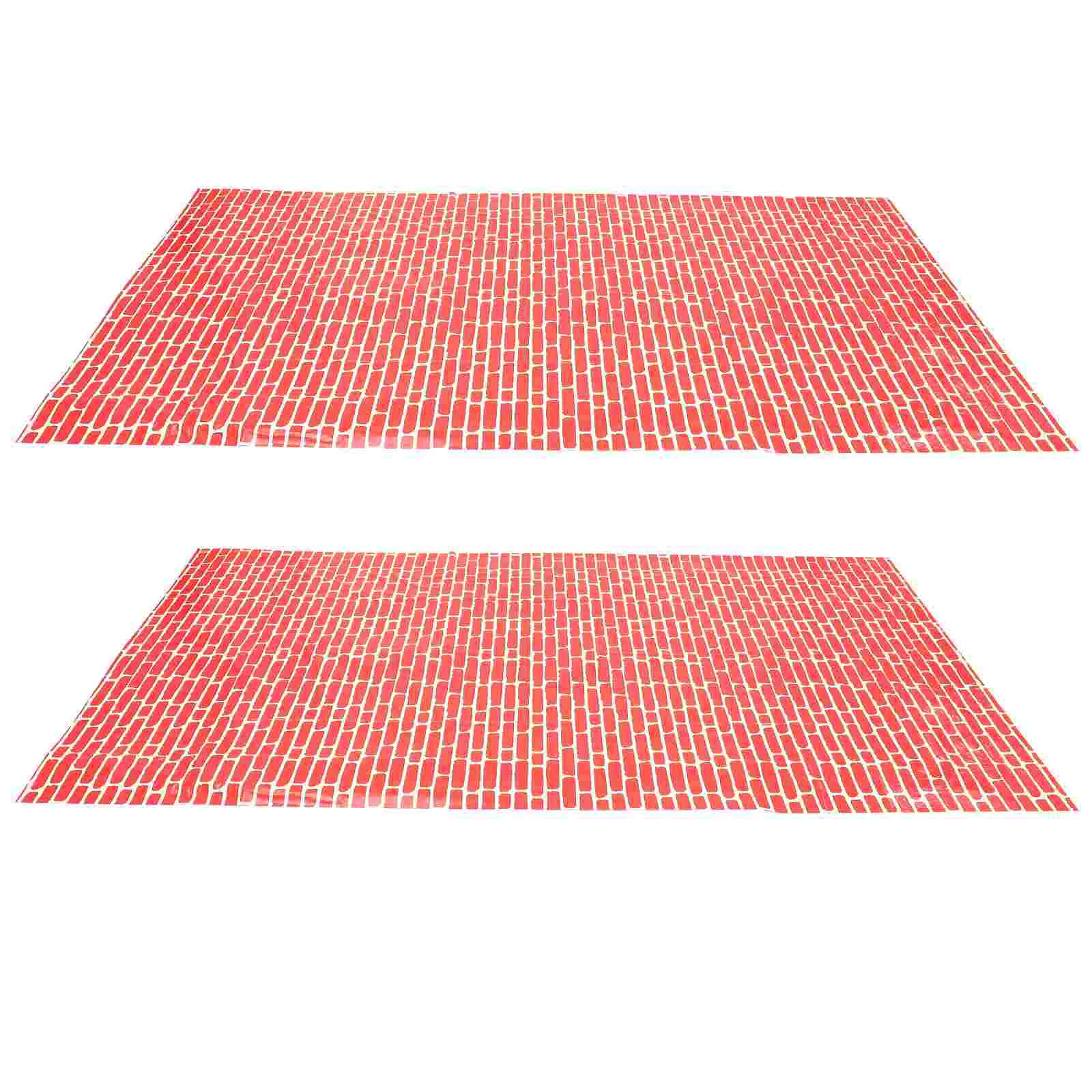 

2 Pcs Party Tablecloth Dining Decor Cloths Covers Picnic Accessories Camping Travel Desk Decorative