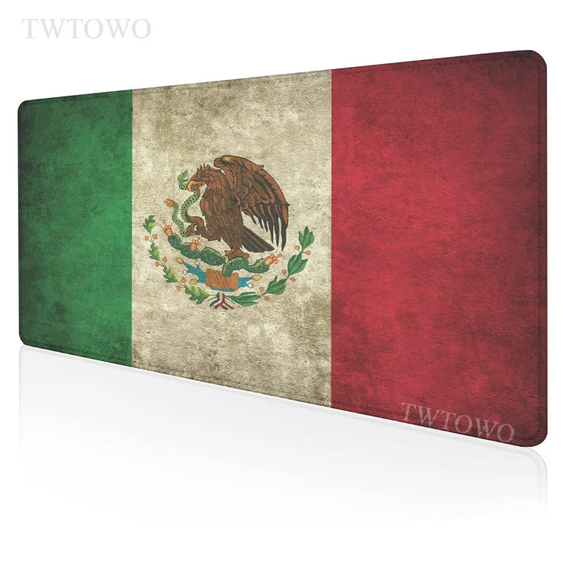 Mexico Flag Mousepad New XXL Computer HD MousePads Desk Mats Natural Rubber Laptop Office Gamer Carpet Mice Pad Mouse Mat