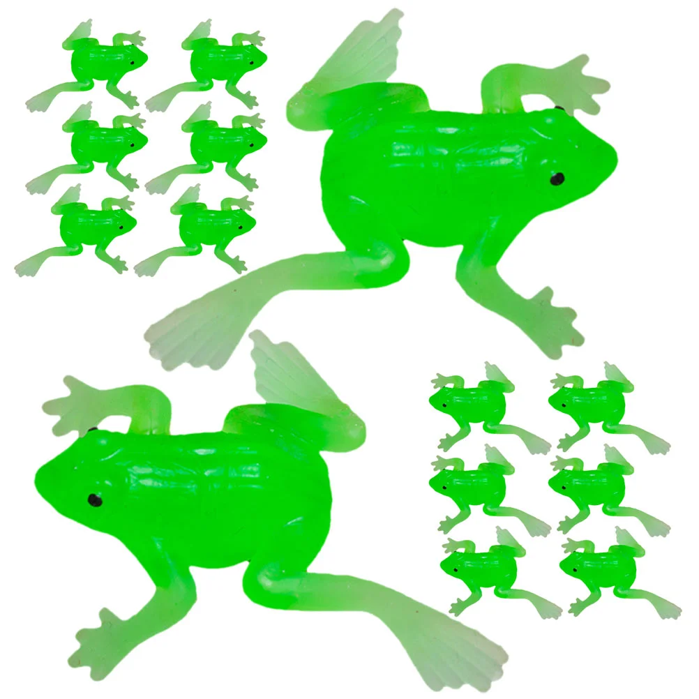 

18 Pcs Baby Toy Soft Rubber Imitation Frog Animal Small Frogs Modeling Statues Simulation Figurines Bath Child