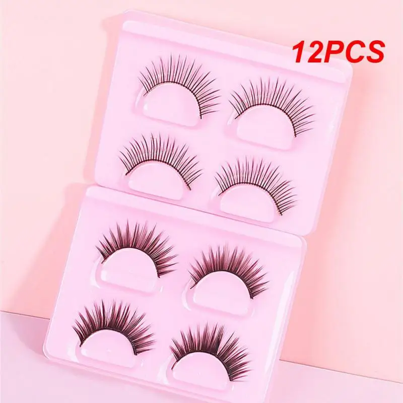 

12 шт., искусственные ресницы, натуральные, высокое качество, долговечные, увеличивают форму глаз, вьющиеся, не создают ощущения, искусственные ресницы