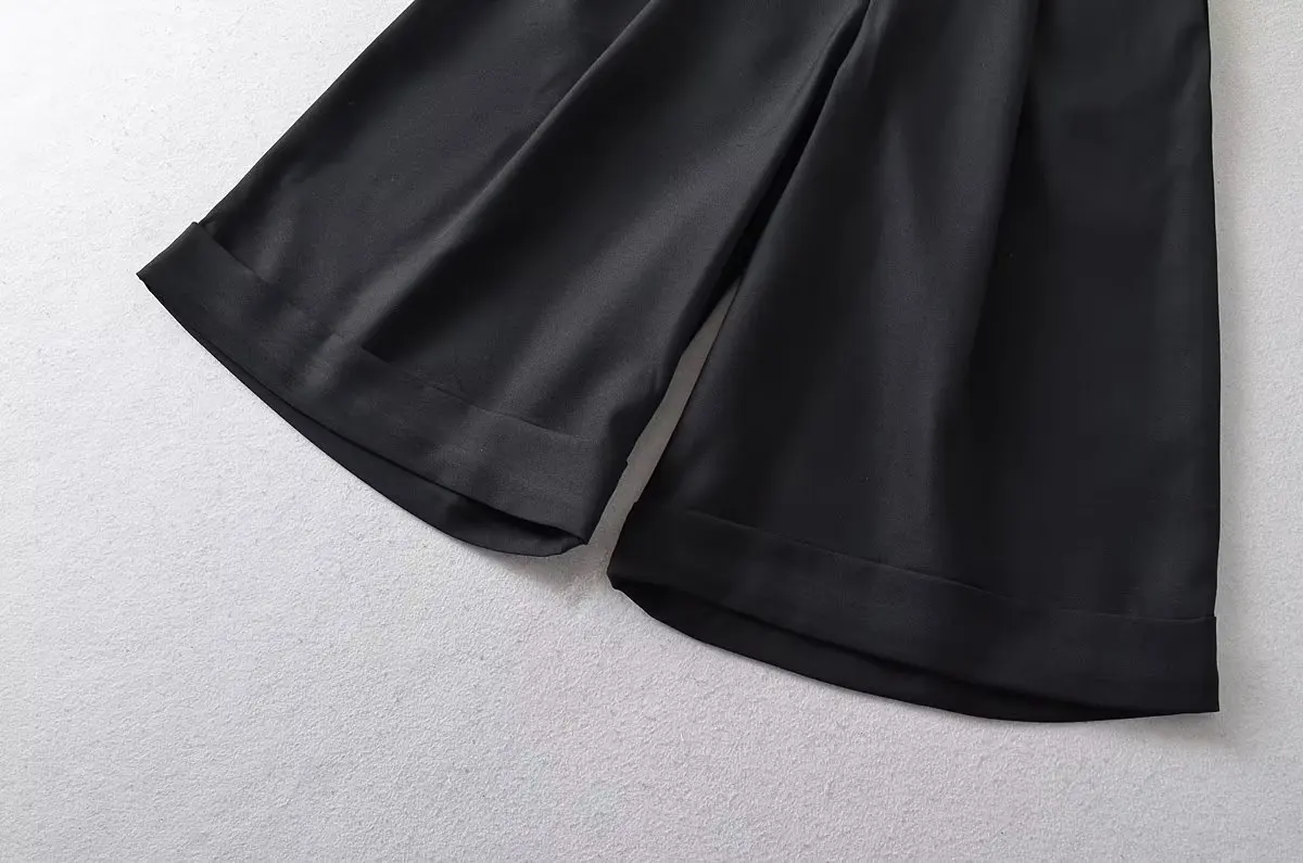 Maxdutti England Vintage Loose Shorts Women Bermuda Fashion Ladies Commuter Casual Cargo Summer