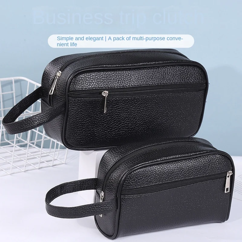 Black Business Travel Wash Bag Waterproof Bath Bag Travel Supplies Storage Bag Men and Women Portable Cosmetic Bag Wholesale
