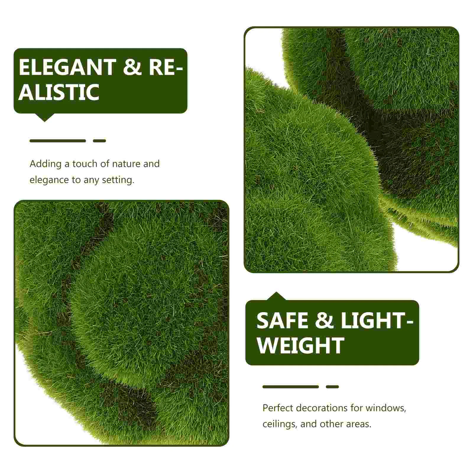 2 шт. имитация шарика из мха покрытые камнями консервированные шары