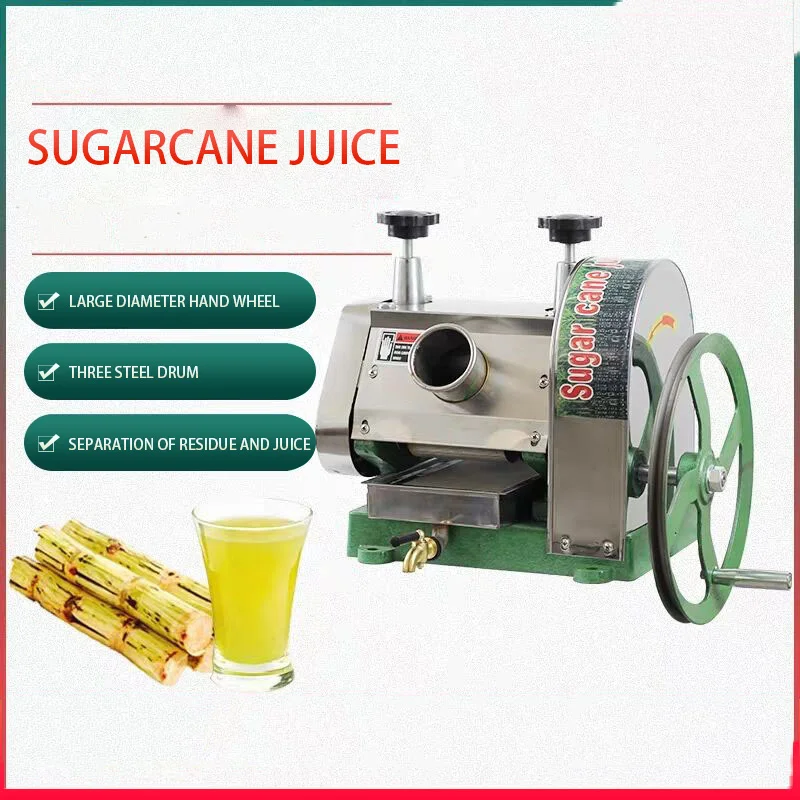 

New Stainless Steel Hand Sugarcane Machine Manual Sugarcane Ginger Juicer Sugarcane Squeezer Commercial Household