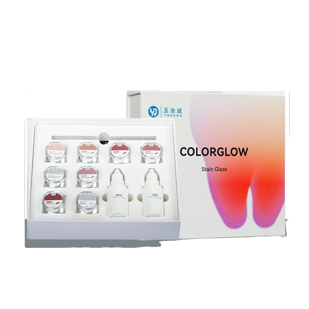 Фото Набор Yucera Dental Lab Essentials для окрашивания и глазурования керамических циркониевых заготовок (18 цветов) для индивидуальных зубных протезов №1