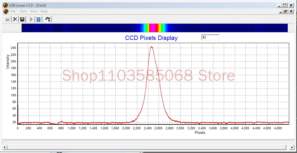 USB линейный массив высокого разрешения CCD TCD1501 время интеграции 10 мс-1 с