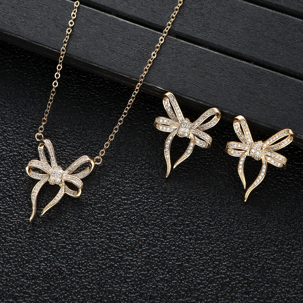 

Модные Изящные серьги, кольца, наборы, Штабелируемый чокер для женщин, Дубай, ювелирные изделия, подарок, женские модные серьги S415