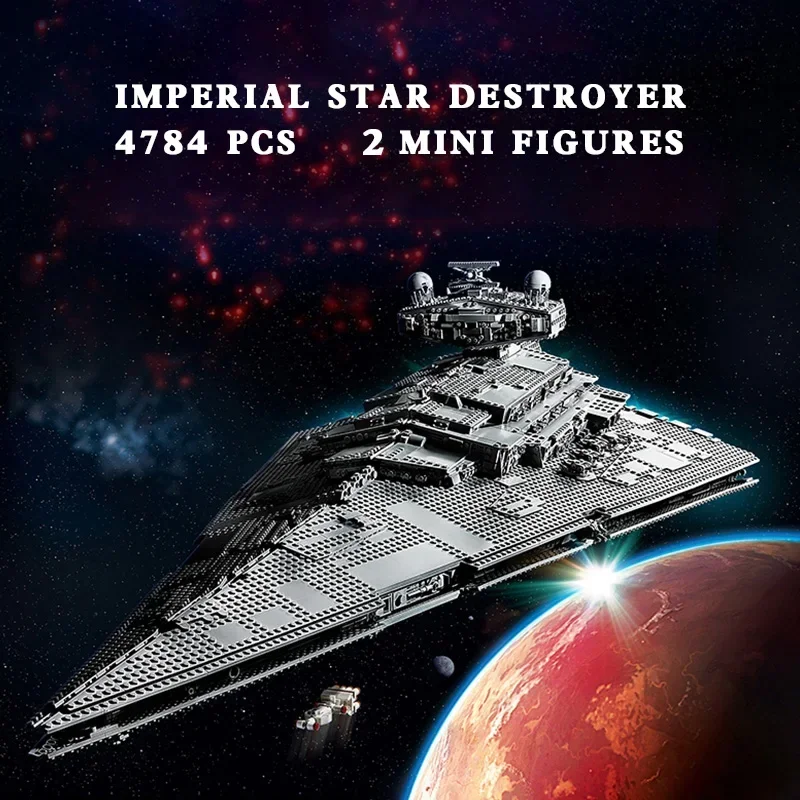 UCS Imperial Destroyer Moc 75252 дисплей строительные блоки кирпичи игрушки супер отличный