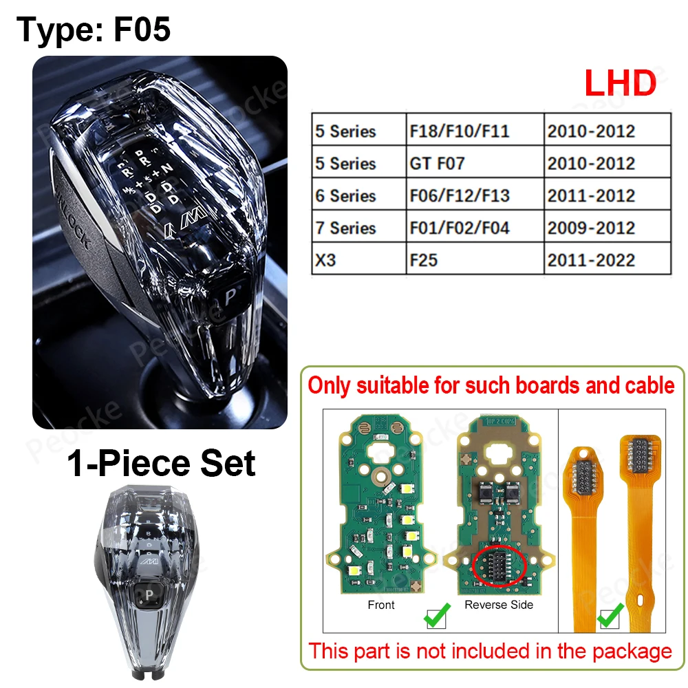 

Хрустальная Ручка Переключения Передач Для BMW F10 F11 F18 F07 F12 F13 F01 F02 F04 F25 F06 - Ручка Рычага Переключения Переда...