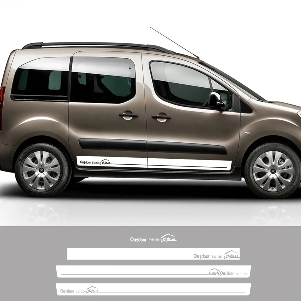 

Car Side Rear Door Line Stickers For Citroen Berlingo K9 M XL Camper Van Tuning Accessories Auto Graphics Vinyl Decor Decals