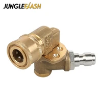 car accessories 4500 psi pivoting coupler 14 quick connection for pressure washer nozzle attachment gutter cleaning adaptor