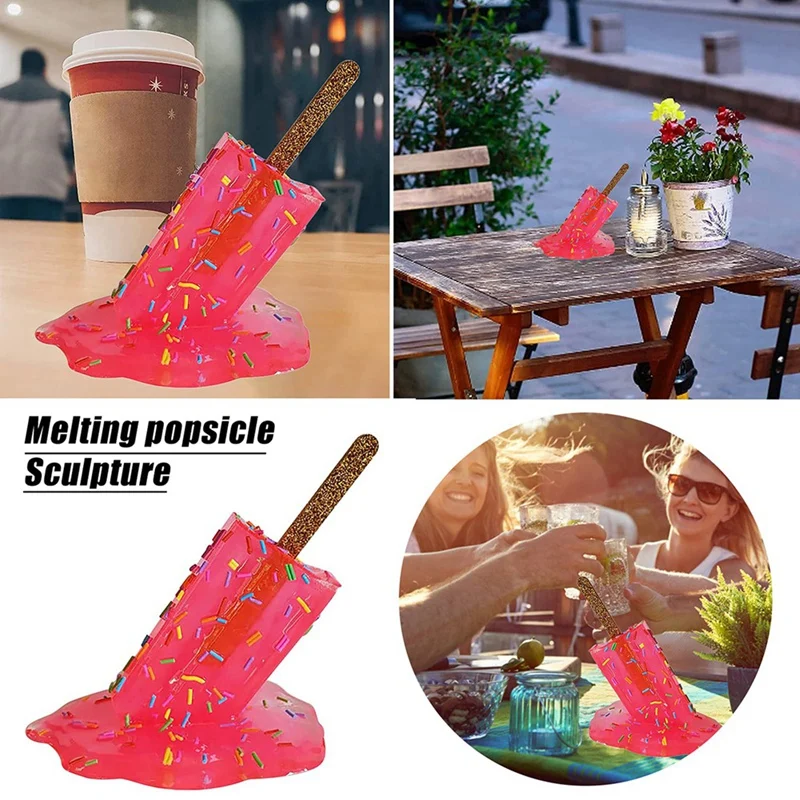 Скульптура BEAU-плавищее мороженое креативные украшения из смолы для плавления