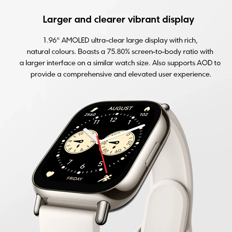 Глобальная версия Xiaomi Redmi Watch 5 Lite Bluetooth Телефонный звонок 1 96-дюймовый дисплей 150+