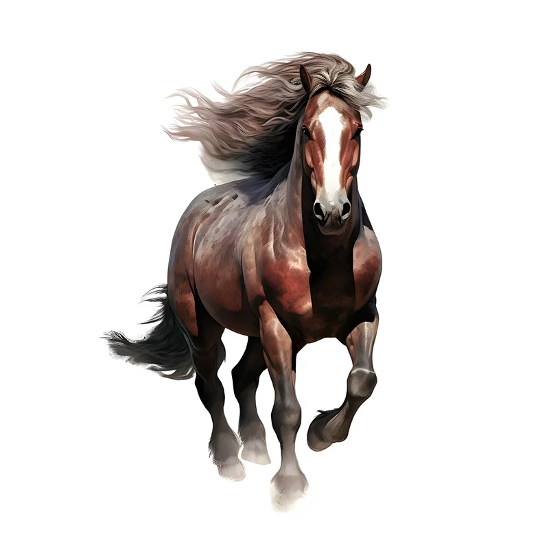 

Водонепроницаемая наклейка «Красивая бегущая лошадь» QT16