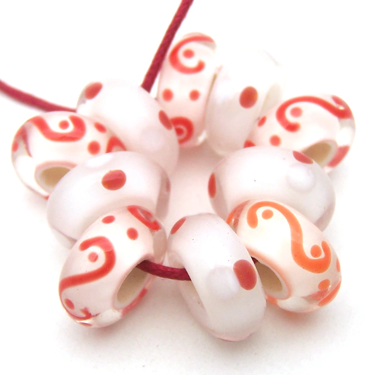 

Бусины из муранского стекла LZD71, 10 шт.