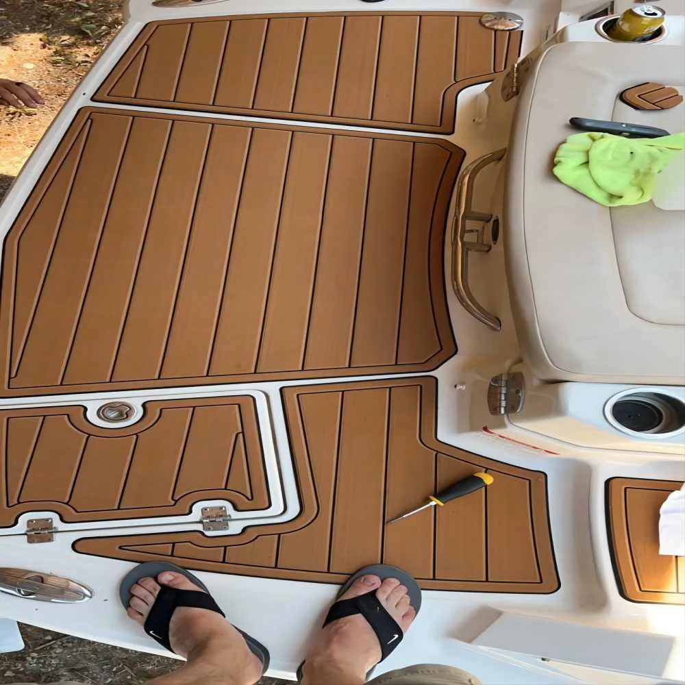 2008-2012 Chaparral 244 Sunesta Swim Platform Boat EVA Foam Teak Deck Floor Pad SeaDek MarineMat Gatorstep Style Самоклеящаяся