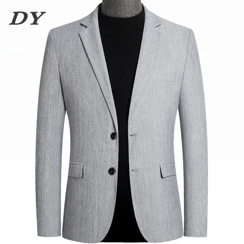 

DY 2022 Men's Fashion Top Slim Spring and Autumn Men's Suit British Casual Coat Blazer Jacket Wedding Suits for Men Korean