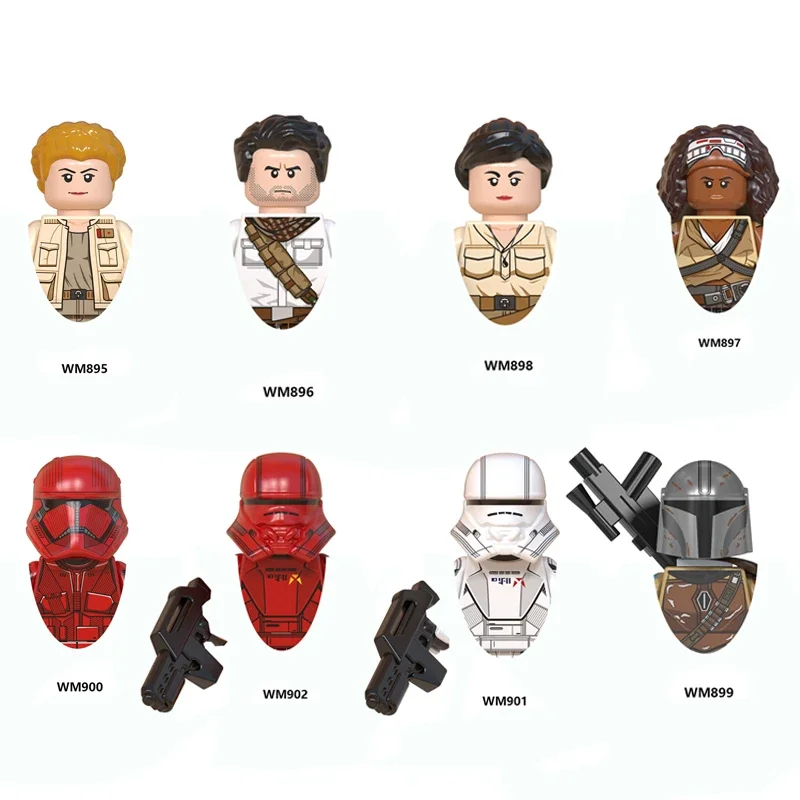 

WM6082 Anime figure Mandalorian Sith Soldiers Building Blocks Granule Assembling Minifigure Kids Toys Birthday holiday Gifts