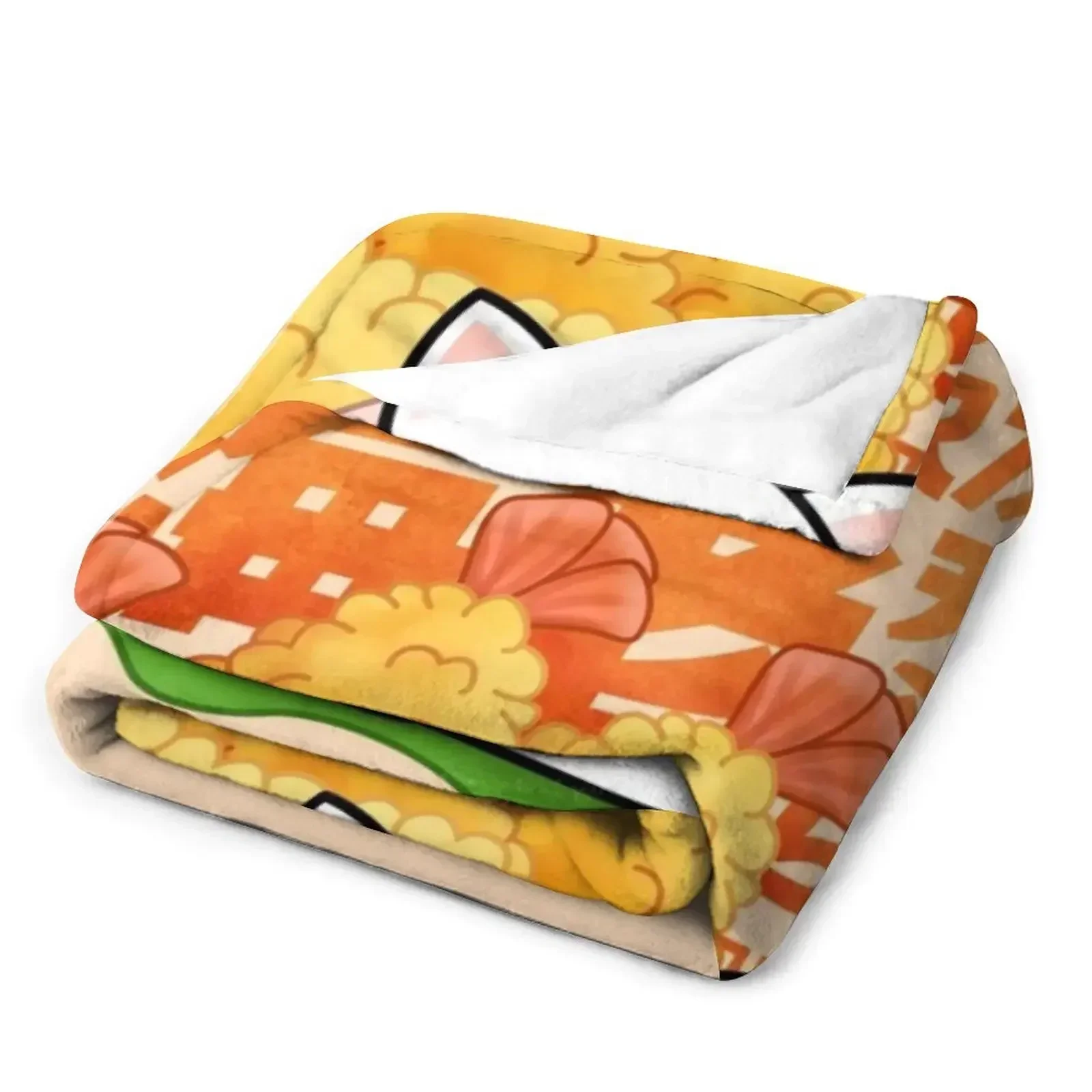 Одеяло с пухлым котом креветками и темпурными кошками одеяла для украшения