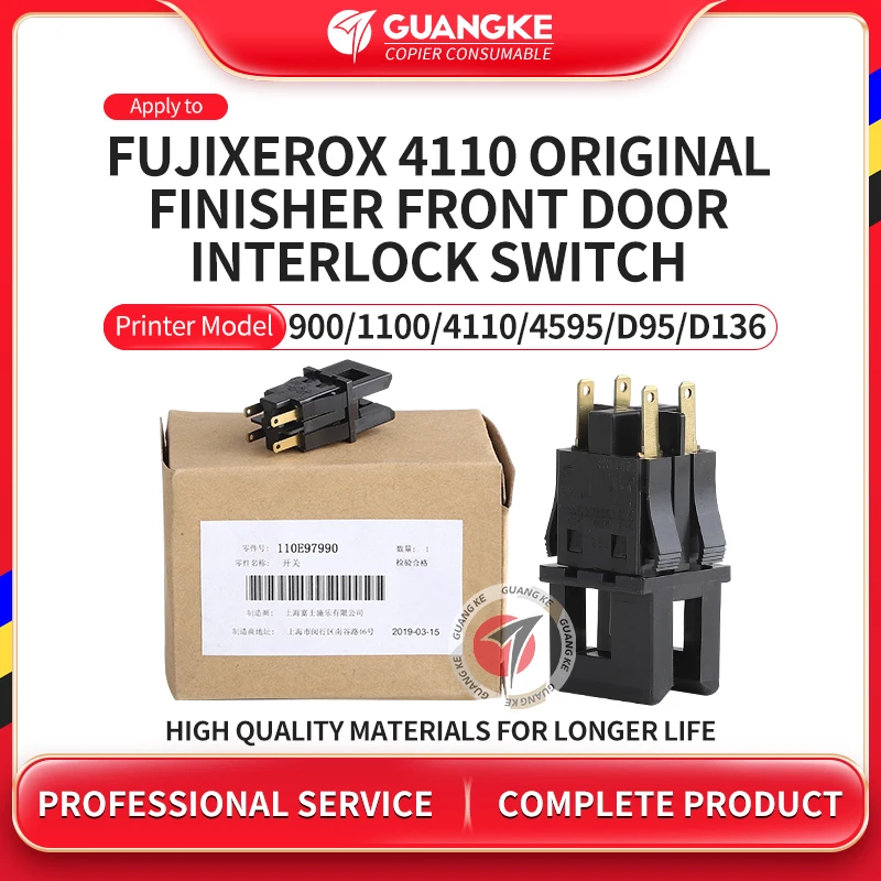 

110E97990 Original Finisher Front Door Interlock Switch For Xerox 4110 4127 4112 6080 D95 D110 D125 Copier Parts