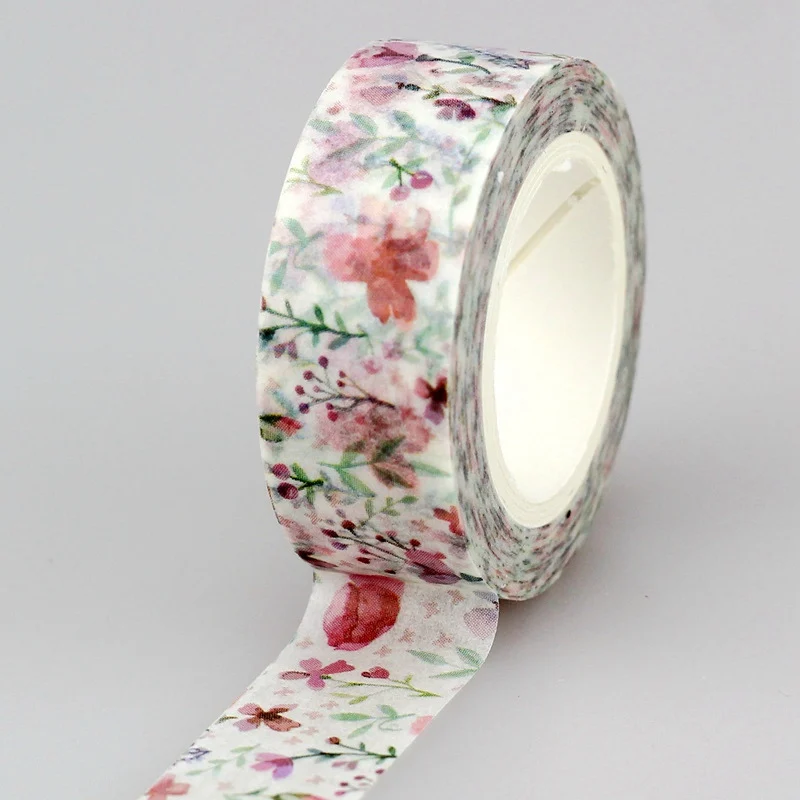 

Декоративная лента GREATHOPE WASHI TAPE с розовыми цветами сакуры