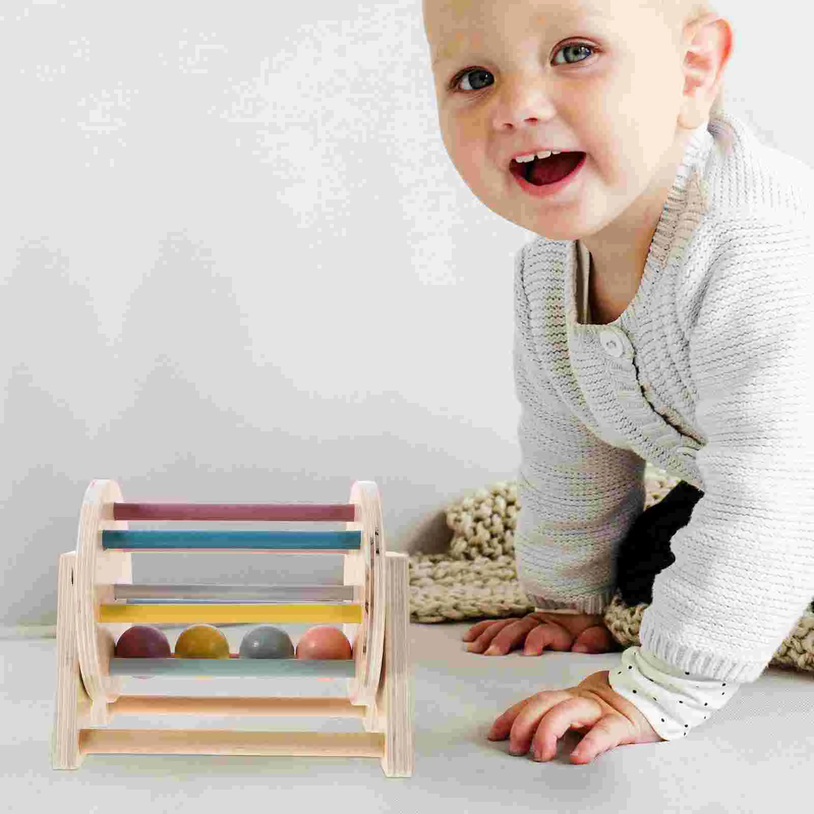 

Textile Drum Model Kids Montessori Toy Teaching Tool Cognitive Sensory Toys Wood Plaything Early Educational Tools
