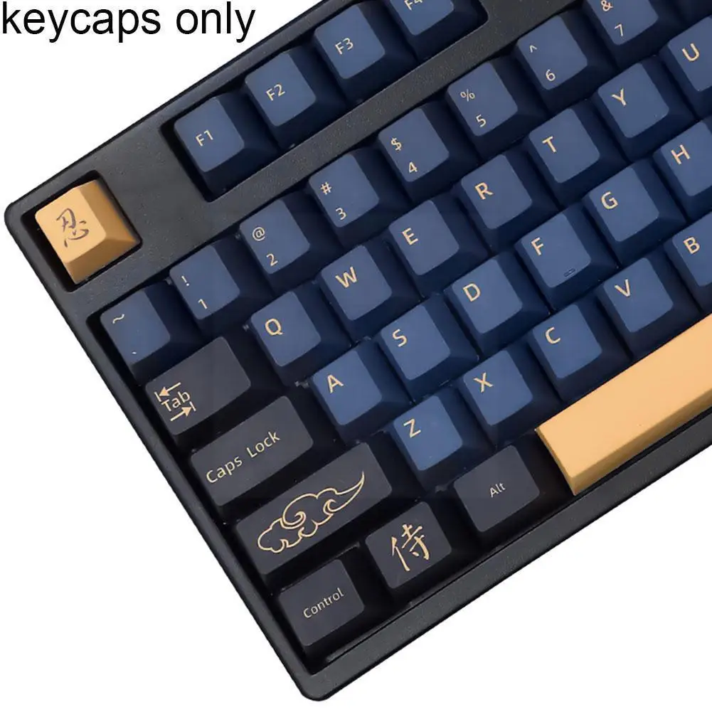 

129 Pbt Cap Blue Samurai для механических игр для Gmkmx Axis, сменная Крышка для механической платы, большая сделка M7s0