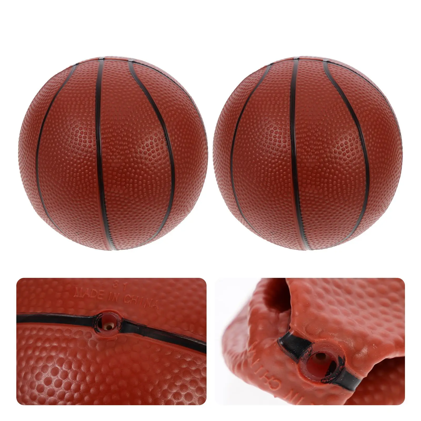 

2Pcs 15cm Inflatable Lightweight Basketball Toys Children Interactive Bouncy PVC Soft Leather Rubber Sports Balls Toys