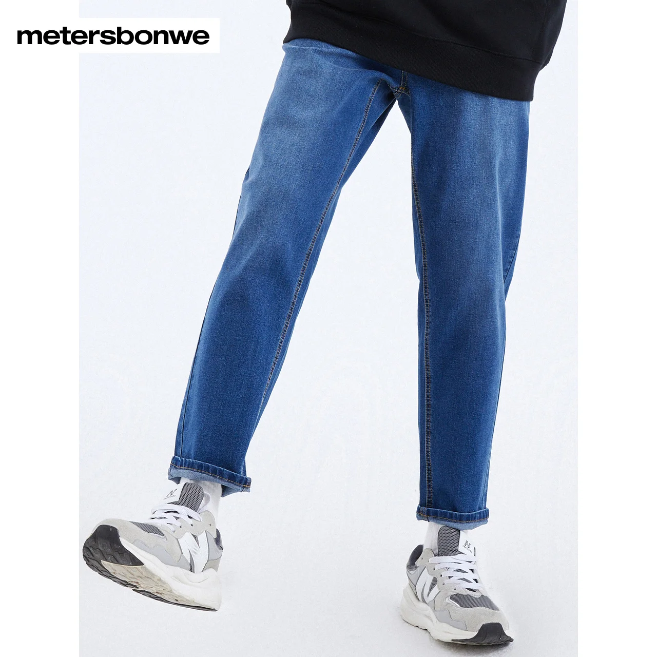Metersbonwe Jeans Men New Spring Fall Ankle-length Pants Male Fashion Trousers Long Pant Casual Denim Brand Bottoms 100 Cotto