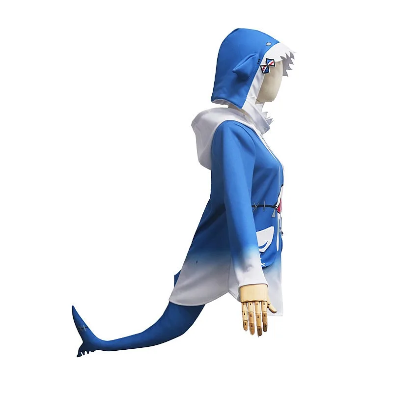 Фото Костюм для косплея Gawr Gura Shark от Hololive Virtual Vtuber, полный комплект для Хэллоуина в стиле аниме №4