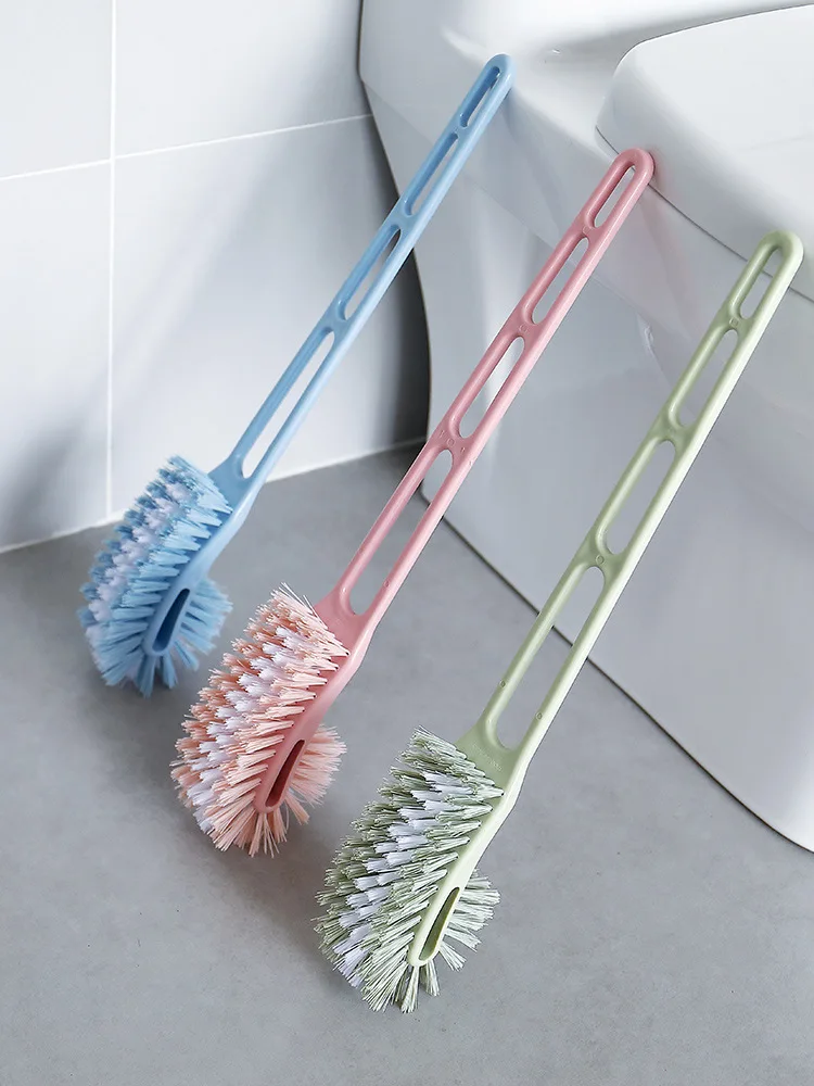 

No Dead-end Toilet Brush Home Toilet Brush Double-sided Long Handle Urinal Brush Bathroom Soft Decontamination Cleaning Brush