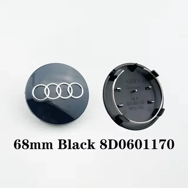 

Для Audi A1 A3 A4 A5 A6 A7 4 шт. 60/61/68/69 мм крышка центральной ступицы колеса автомобиля крышка обода для Audi C7 C6 C5 B5 B6 B7 B8 B9 D3 Q3 Q5 Q7 TT
