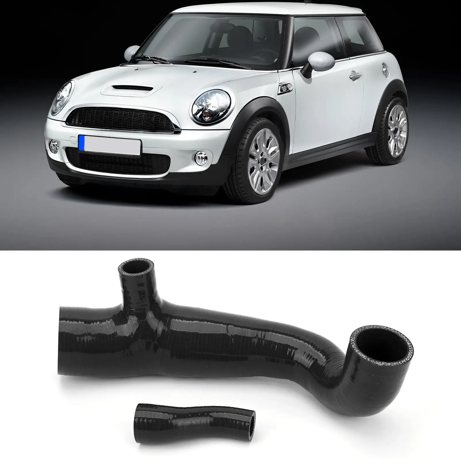 Комплект гибких силиконовых воздухозаборных шлангов для Cooper S R55 R56 R57 Pre-LCI 1.6L N14 —