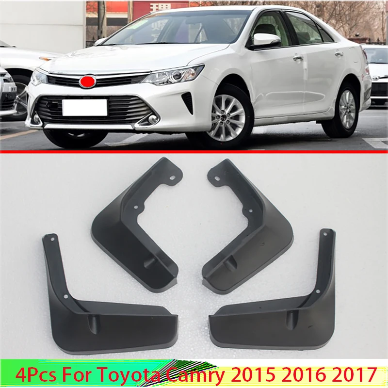 

4Pcs For Toyota Camry 2015 2016 2017 Mudflaps Splash Guards Mud Flap Front Rear Mudguards Fender Accessories