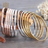 912pcs woman bracelets stainless steel bangle set woman jewelry gifts fashion trend 68mm sold by set