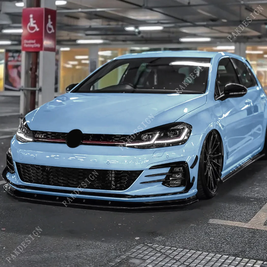 4 шт. передний бампер разделитель губ ветровой нож накладка для VW Golf MK7.5 GTI 2017 2018 2019