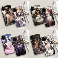 albedo overlord anime phone case for iphone 13 12 mini 11 pro max 8 7 6s plus x xs 5s se 2020 xr capa
